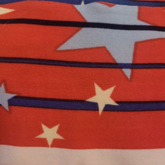 LuLaRoe Red, White & Blue Stars Leggings - Picture 3 of 4